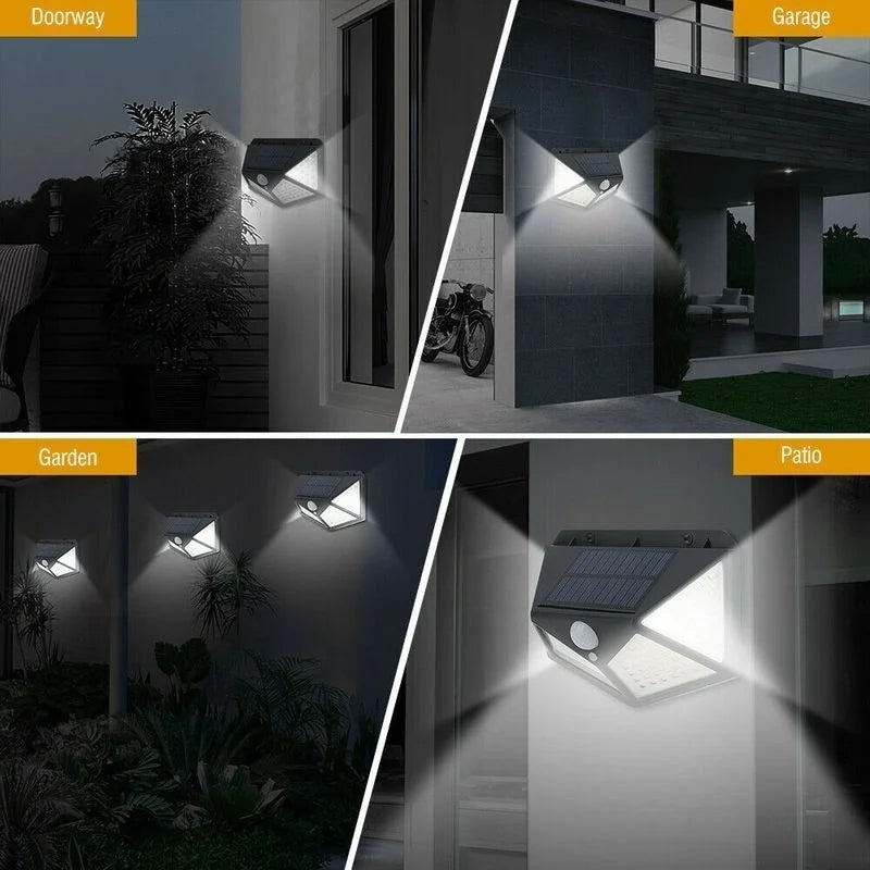 Solarni LED reflektor sa SENZOROM | 100 dioda