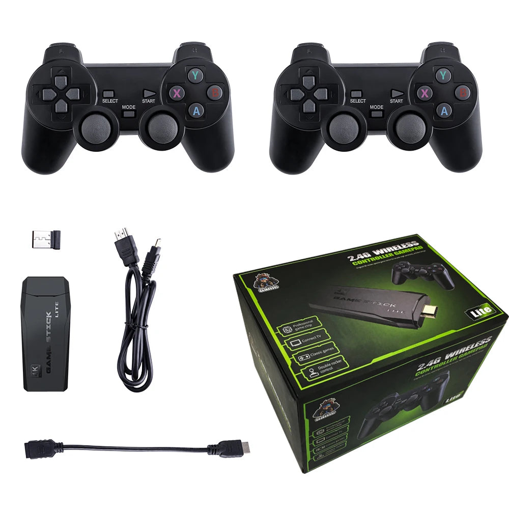 M8 Game Stick Lite HDMI 128GB, Retro Konzola Sa Bežičnim Džojsticima, 20k Različitih Igara