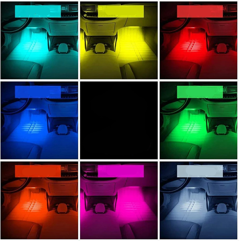 RGB LED trake za enterijer automobila sa daljinskim